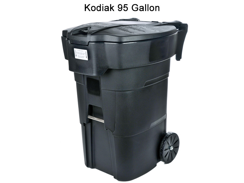 Kodiak 95-gallon bear resistant trash cart