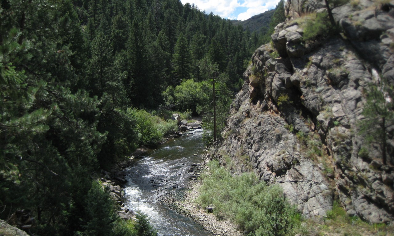 South Boulder Creek view from Walker Loop
