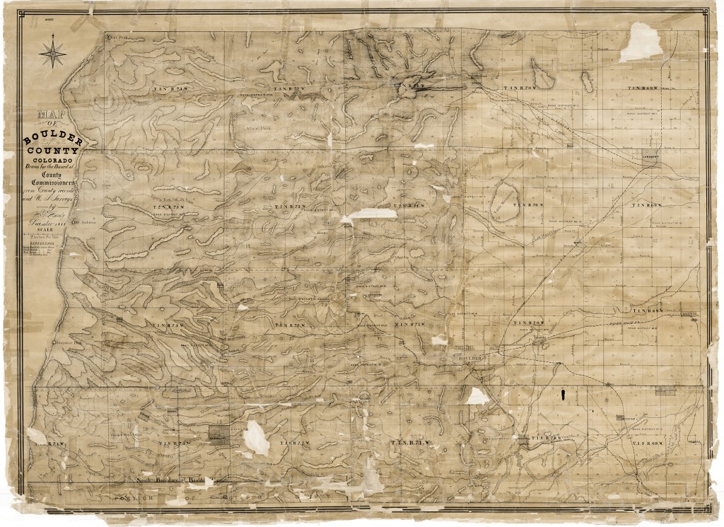 1888 Map of Boulder County