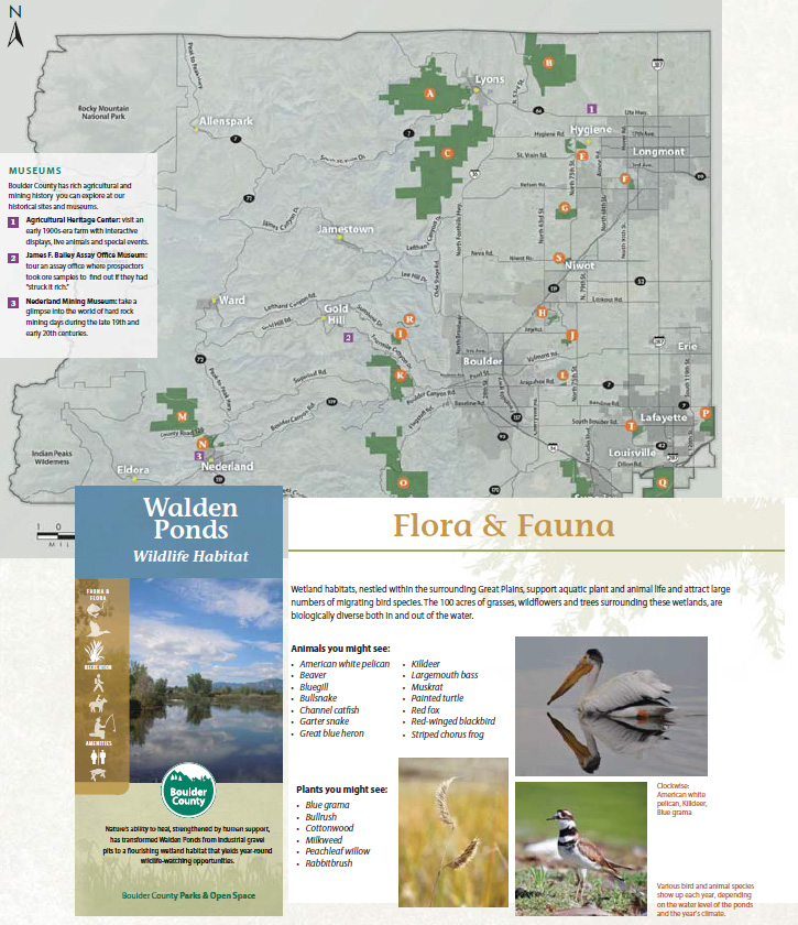 Brochure and map featuring the new look