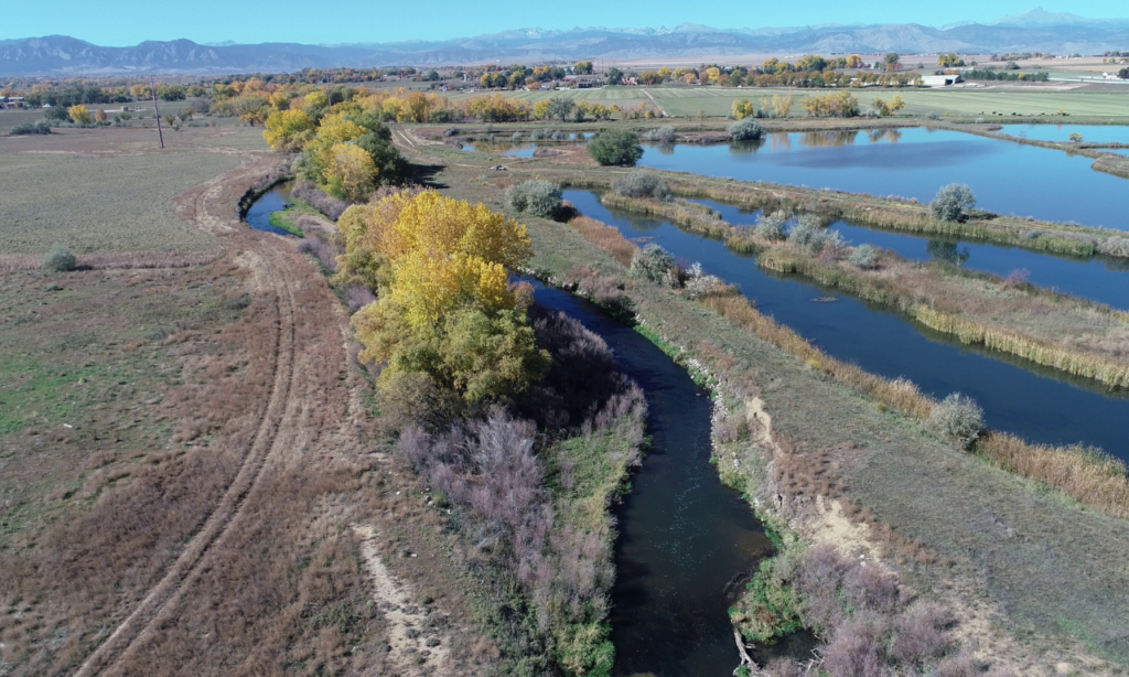 Aerial view of East Boulder Creek