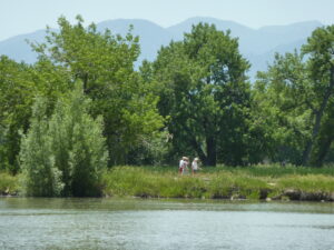 Hikers at Twin Lakes