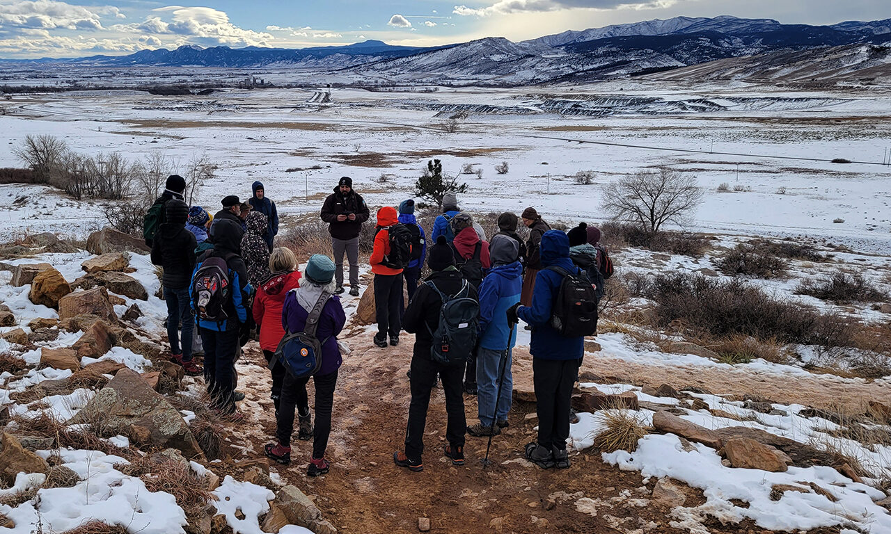 Community members at Rabbit Mountain participate in training to become volunteer naturalists