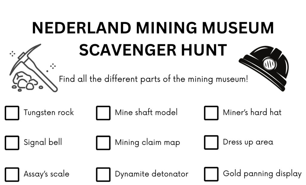 Nederland Mining Museum Scavenger Hunt