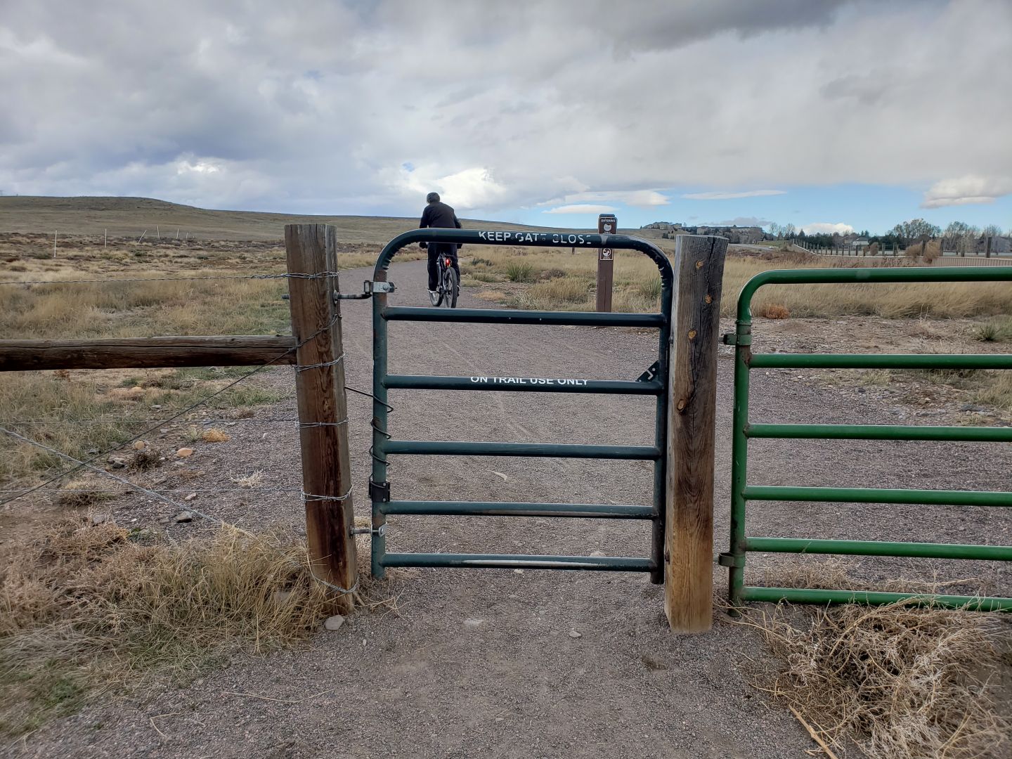 Gate to Meadowlark Trail